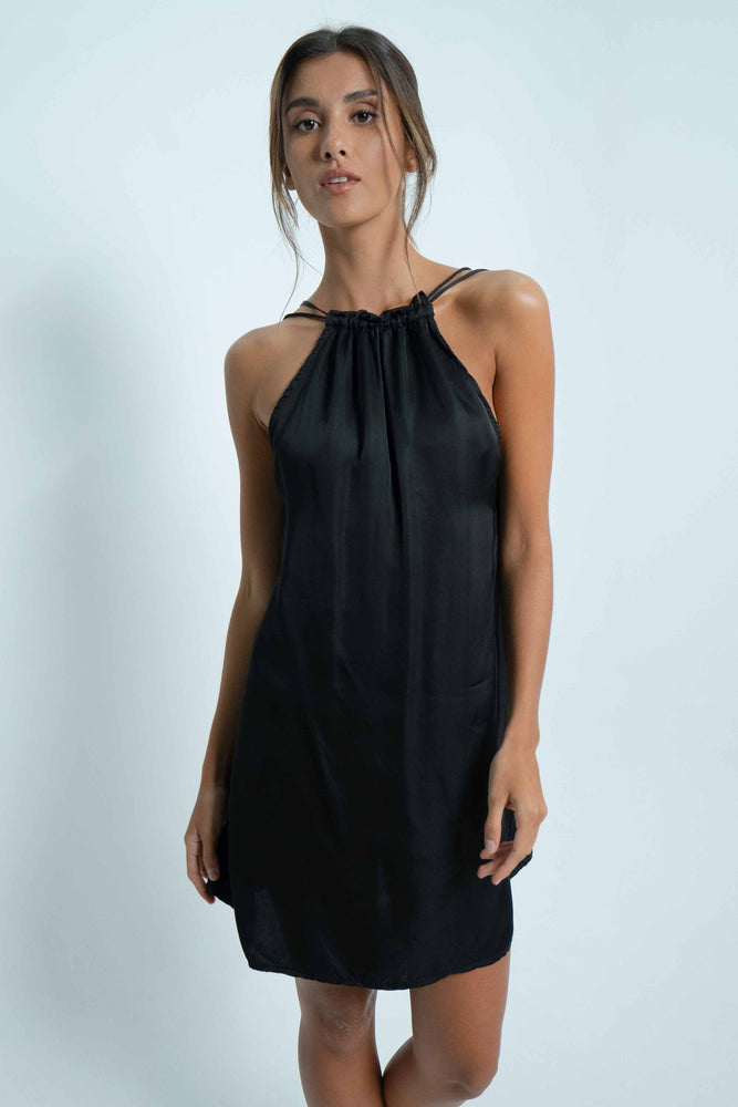 
            
                Charger l&amp;#39;image dans la galerie, elegant black backless dress in viscose satin. Back cartel is the french brand specialized in open back outfit.
            
        